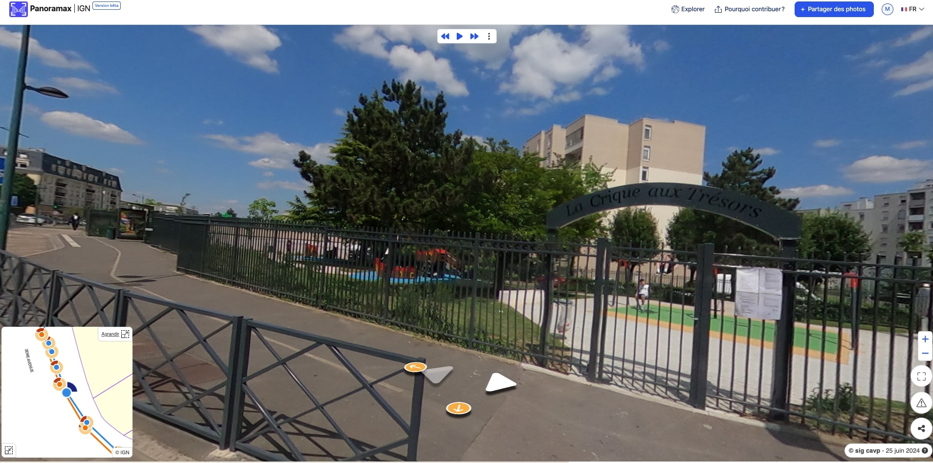 Point de suivi travaux de l’aire de Jeux La Crique aux Trésors - Franconville